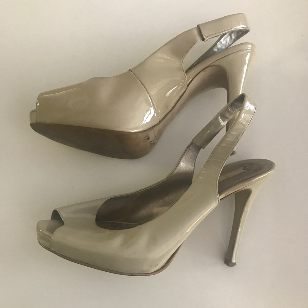 Nine West Payne Leather Sling Back Heels